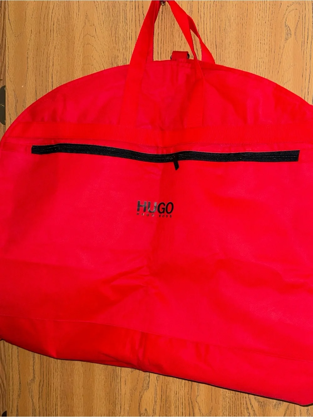 HUGO Red Suit Garment Bag with Black Trim A15